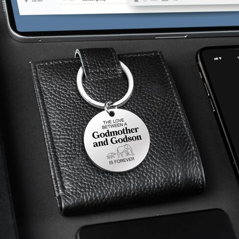 RPBAGW Godmother and Godson Keychain Gifts for Godmother Godsons Christmas Birthday, Mothers Day God Mother Gifts from Godson in Kuwait