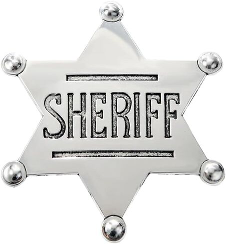 Police Cosplay Props,Sheriff Badge， Cop Badge Pin ，Gift for Police Cosplayers in Kuwait