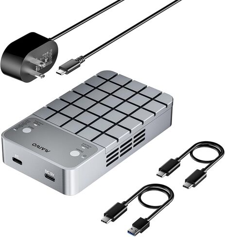 MAIWO M.2 NVMe SSD Enclosure USB3.2 GEN2 10Gbps, 8TB Capacity 2-in-1 Type-C Cable, USB C to M-Key PCIE NVME SSD Adapter Reader Case Aluminum in Saudi Arabia