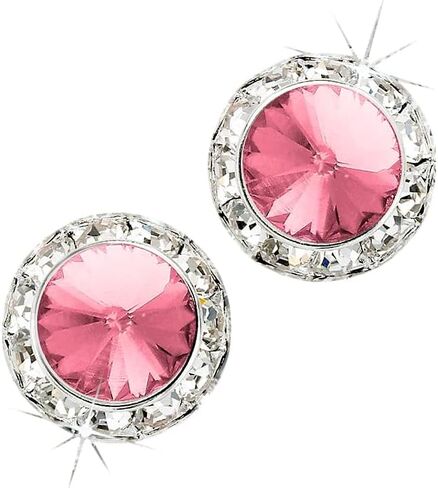Glamour Goddess Rhinestone Rivoli Dance Pierced Earrings in Saudi Arabia