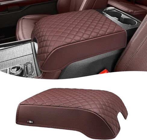 غطاء ذراع CBH Center Center Cover for 2015-2020 Ford F150 ، 2017-2022 F250 F350 F450 ، 2018-2024 Expedition ، مقعد دلو ، وسادة جلدية بو ، مضاد للقرعة ، أسود (ليس لسنوات أخرى) in Kuwait