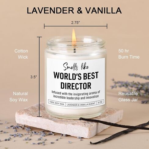 Karply Scented Candle, Director Gifts for Women Men, Leadership Gifts, Bosses Day, Appreciation Thank You, Christmas Presents for Choir, Music, Movie, Film, Theatre, Band Director, Boss, Team Leader in Saudi Arabia