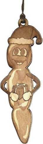 Ornament - Howdy Ho - Raw Wood 2x5in in Saudi Arabia
