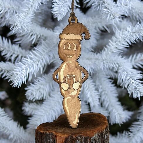 Ornament - Howdy Ho - Raw Wood 2x5in in Saudi Arabia