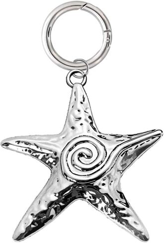 Ocean Starfish Keychain Accessories Y2k Charms for Purse Beach Bag Charms for Handbags Bag Starfish Charm Silver Keyring for Car Keys Beach Themed Keychains for Women Men Sea Lover Birthday Gift Ideas in Saudi Arabia
