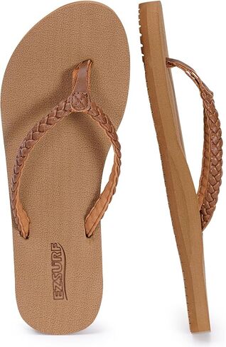 EZSURF Women Comfortable Flip Flops Yoga Mat Cushion Sandals Slip On Indoor Outdoor in Saudi Arabia