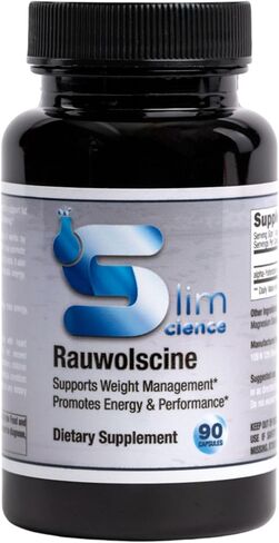 Slim Science Rauwolscine Yohimbine HCL Dietary Supplement - 3mg Per Capsule, 90 Capsules Once a Day | Supports Energy, Focus, Performance and Healthy Metabolism in Saudi Arabia