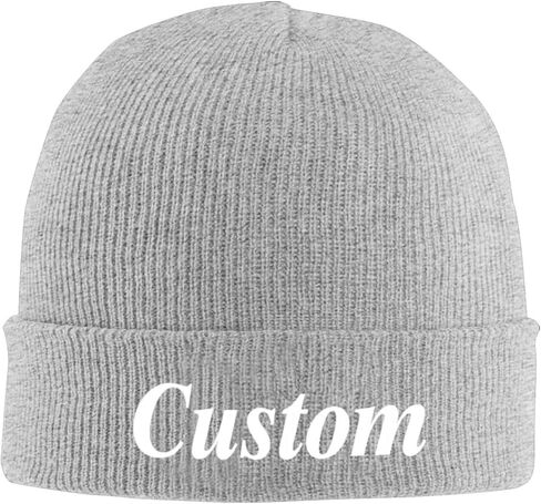 DIAPMDIO Personalize Customize Beanies Hats for Men Women Design Your Own Text/Logo/Image Knitted Hat Gifts,7 Styles Optional in Saudi Arabia