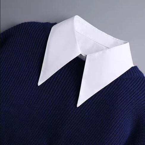 Elegtiskas Fake Collar Detachable Half Shirt Blouse Collar Dickey Collar for Women Girl in Saudi Arabia