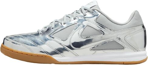 Nike Gato LV8 Men's Shoes (IB3566-001, Metallic Silver/White/Gum Light Brown/Metallic Silver) in Saudi Arabia