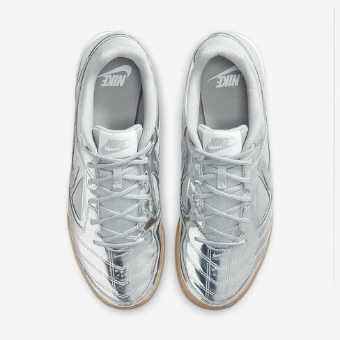 Nike Gato LV8 Men's Shoes (IB3566-001, Metallic Silver/White/Gum Light Brown/Metallic Silver) in Saudi Arabia