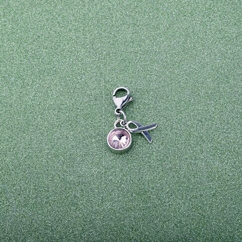CHOORO Pink Ribbon Clip on Charm Breast Cancer Awareness Pin Pink Awareness Zipper Pull Breast Cancer Support Gift in Saudi Arabia