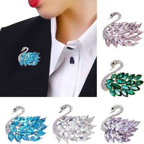 YZYDF Exquisite Swan Brooch Pin able Swan Pin Swan Corsage Pin Clothing Jewelry Gift for Individuals in Saudi Arabia