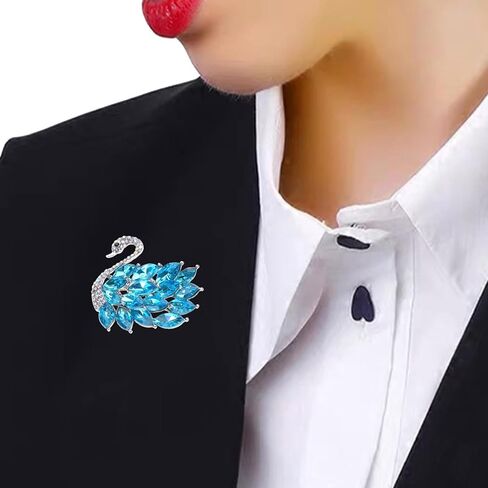 YZYDF Exquisite Swan Brooch Pin able Swan Pin Swan Corsage Pin Clothing Jewelry Gift for Individuals in Saudi Arabia