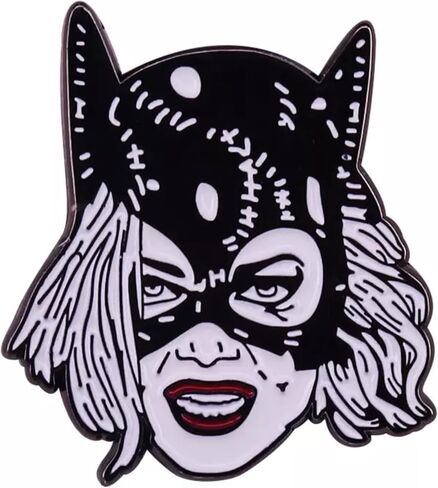 Bat Cat Costume Michelle Pfeiffer Hear Me Roar Woman Super Villain Hero Movie Film 1.25" Enamel Pin Badge in Saudi Arabia
