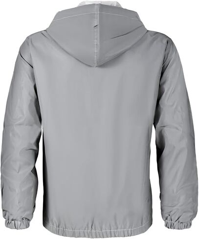 Brother Wang Spring and Autumn Season Men's Night Reflective Jacket Loose Hooded Cycling Jacket Outdoor Clothing in Saudi Arabia