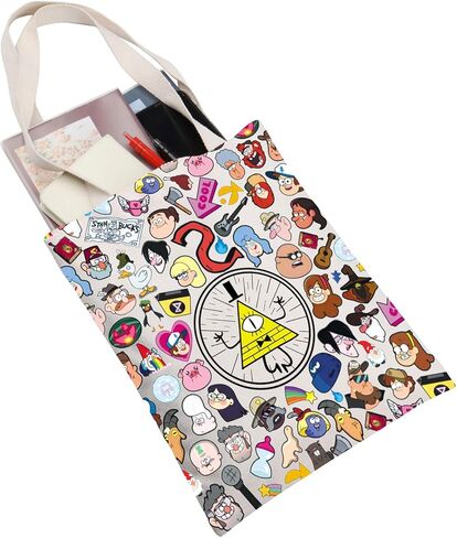G2TUP Mystery Shack Tote Bag هدية العين الغامضة هدايا Mistery Shack هدايا Cmabel & Dipper & Cartoon in Saudi Arabia