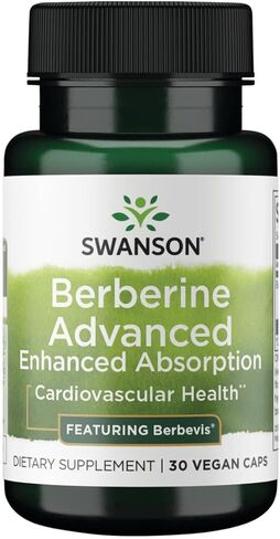 Swanson Berberine Advanced Enhanced Absorption - Featuring Berbevis 550 mg 30 Veg Caps in Saudi Arabia