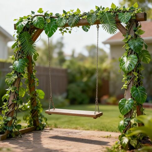NKLTD Jungle Vines Artificial Rattan Decorations(2pcs),Palm Leaves(100pcs),Fake Vines(2pac) for Jungle Party,Tropical Party,Birthday centerpieces Decorations,Tropical Decor ect. Reusable. in Saudi Arabia