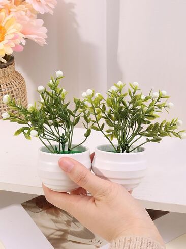 محاكاة نبات محفوظ بوعاء نبات صغير محفوظ بوعاء نباتات صناعية صغيرة نباتات مكتبية للداخلية مزرعة مكتب طاولة رف ديكور الحمام (نبات الدخن المحفوظ بوعاء الحبوب، 13 × 11 سم) in Saudi Arabia