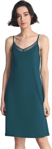 GYS Sleeveless Nightgowns for Women Soft Bamboo Viscose Full Slip Spaghetti Strap Camisole Under Dress in Saudi Arabia