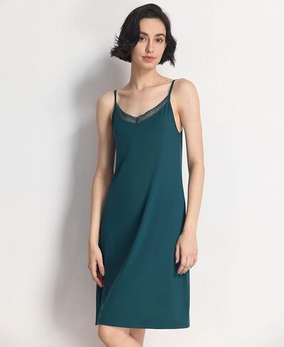 GYS Sleeveless Nightgowns for Women Soft Bamboo Viscose Full Slip Spaghetti Strap Camisole Under Dress in Saudi Arabia