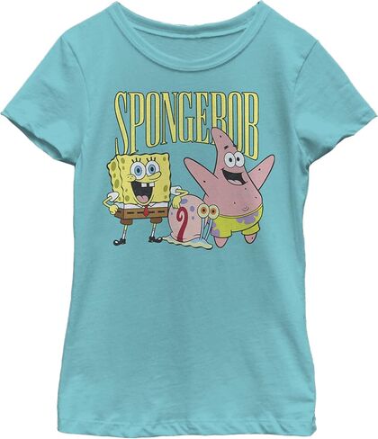 Nickelodeon Spongebob Squarepants Group Girls Short Sleeve Tee Shirt in Saudi Arabia