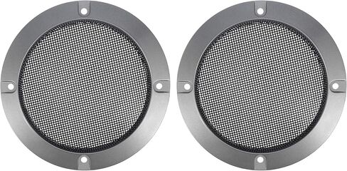 X AUTOHAUX 2pcs 4" Orange Car Audio Speaker Cover Mesh Subwoofer Grill Horn Glossy Guard Protector in Saudi Arabia