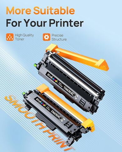 E-Z Ink متوافق مع TN830 استبدال خرطوشة الحبر لـ Brother TN830XL ​​TN830 TN 830 خراطيش الحبر مع الأخ DCP-L2640DW HL-L2460DW HL-L2480DW HL-L2400D HL-L2405W MFC-L2820DW (2 Black) in Kuwait