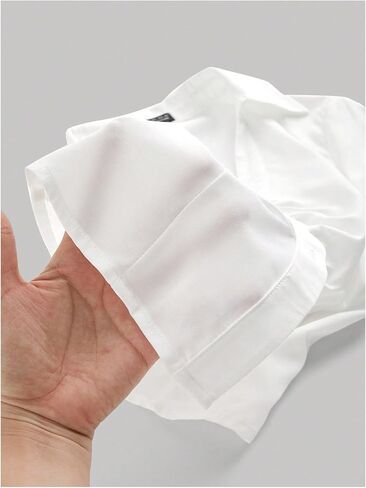 Floerns Women's Button Down Shirts Ruched Bishop Sleeve Dressy Casual Blouse Top in Saudi Arabia