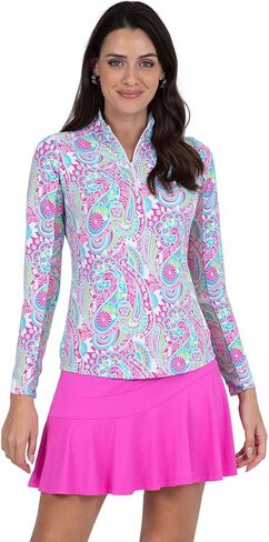 Ibkul Women's Gloria Paisley Print Golf Pullover in Saudi Arabia