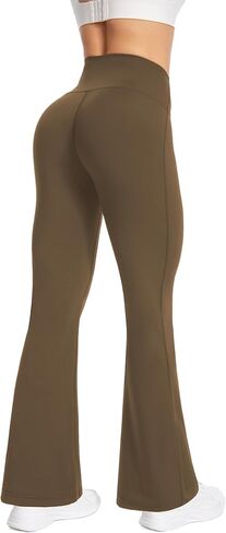 MAX TSOLMON Women's High Waisted Flare Yoga Leggings Bell Bottom Active Pants Workout Tights in Saudi Arabia