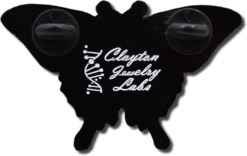Clayton Jewelry Labs Bilateral Gynandromorph Eastern Tiger Swallowtail Butterfly Hard Enamel Pin in Saudi Arabia