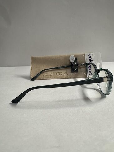 نظارات قراءة Foster Grant Coloread بتقنية Crystal Vision، إطار باللون الأزرق المخضر، بناء ممتاز Aviana +1.75 in Saudi Arabia