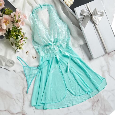 Sexy Women's Lingerie Modal Nightwear Spaghetti Strap Nightgown Babydoll Chemise in Saudi Arabia