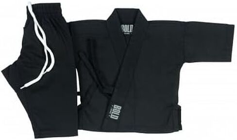 Infant Martial Arts Training Uniform Set, Black, 6 Months, with White Belt in Saudi Arabia