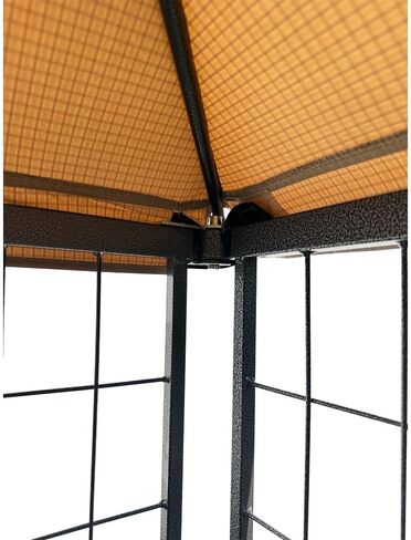 غطاء علوي بديل مناسب من Garden Winds متوافق مع المسترد 1201551 5 × 4.5 × 4.5 × قفص لعب محمول للكلاب الأليفة - قماش RipLock 350 عالي الأداء - رمادي داكن in Kuwait