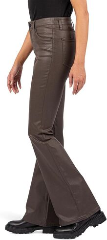 KUT from The Kloth Womens Ana High Rise Fab Ab Flare-Baby Dn All Over in Saudi Arabia