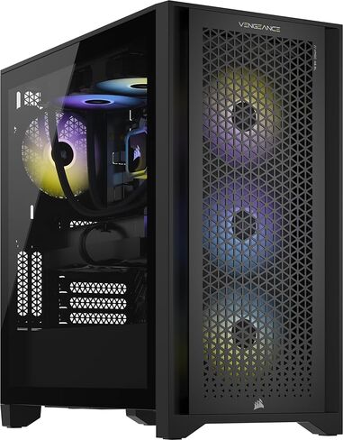 Corsair Vengeance a7500 Gaming PC – Liquid Cooled AMD Ryzen™ 7 9800X3D CPU – AMD® Radeon RX 9070XT GPU – 32GB Vengeance RGB DDR5 Memory – 1TB M.2 SSD – Black in Saudi Arabia