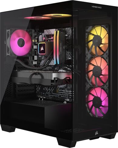 Corsair Vengeance a7500 Gaming PC – Liquid Cooled AMD Ryzen™ 7 9800X3D CPU – AMD® Radeon RX 9070XT GPU – 32GB Vengeance RGB DDR5 Memory – 1TB M.2 SSD – Black in Saudi Arabia
