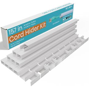 سلك غطاء سلك بني بني - 315 بوصة قناة واحدة من الأكرار ، وغطاء الحبل على الحائط ، ومخفي الكابلات للتلفزيون على الحائط ، وخفي الكابلات لحبل التمديد ، ومجموعة أدوات السباق الكهربائية ، وقناة الأسلاك ، وصنع السلك in Kuwait