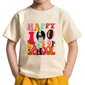 100 Days of School Shirt for Boys Girls Funny 100 Days of School Short Sleeve Graphic Tee Tops Kids 3T-7T in Saudi Arabia