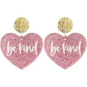 بريق القلب هوب الأقراط الملونة الترتر القلب تتدلى الأقراط للنساء عشاق التألق الطبقات الحب Bowknot الأذن قطرة مجوهرات لحفلة عيد الحب in Kuwait