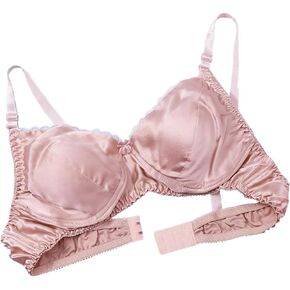 حمالة صدر حريرية بدون أسلاك من الساتان وحرير التوت، صدرية مثلثة من الحرير على الوجهين، دانتيل حمالات صدر يومية in Kuwait