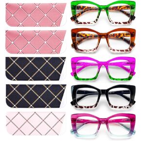 fadbon Oversized Square Reading Glasse for Women,Blue Light Blocking Oprah Style Large Frame Computer Readers Spring Hinge in Saudi Arabia
