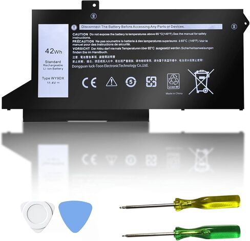 JD25G 56Wh 90V7W Laptop Battery for Dell XPS 13 9350 9343 JHXPY 0N7T6 DIN02 0DRRP RWT1R 5K9CP 13-9350-D1608 13D-9343 13-9350-D1508G 13-9350-350 13D-9343-1708 13D-9343-1808T 13D-9343-3708 7.6V Battery in Saudi Arabia