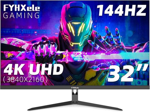 27 inch 4K Gaming Monitor, UHD 3840x2160 Fast IPS Panel Computer PC Monitor, 120Hz, 100% sRGB, FreeSync & G-Sync, HDR 400 Support, HDMI 2.1 & DP 1.4, VESA Mountable-White in Saudi Arabia