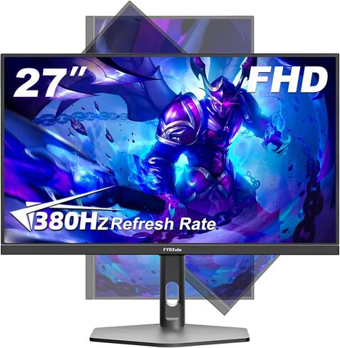 27 inch 4K Gaming Monitor, UHD 3840x2160 Fast IPS Panel Computer PC Monitor, 120Hz, 100% sRGB, FreeSync & G-Sync, HDR 400 Support, HDMI 2.1 & DP 1.4, VESA Mountable-White in Saudi Arabia