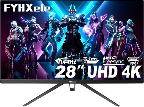 27 inch 4K Gaming Monitor, UHD 3840x2160 Fast IPS Panel Computer PC Monitor, 120Hz, 100% sRGB, FreeSync & G-Sync, HDR 400 Support, HDMI 2.1 & DP 1.4, VESA Mountable-White in Saudi Arabia