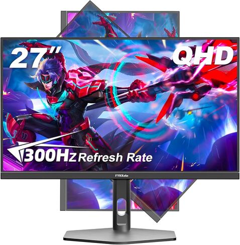 27 inch 4K Gaming Monitor, UHD 3840x2160 Fast IPS Panel Computer PC Monitor, 120Hz, 100% sRGB, FreeSync & G-Sync, HDR 400 Support, HDMI 2.1 & DP 1.4, VESA Mountable-White in Saudi Arabia